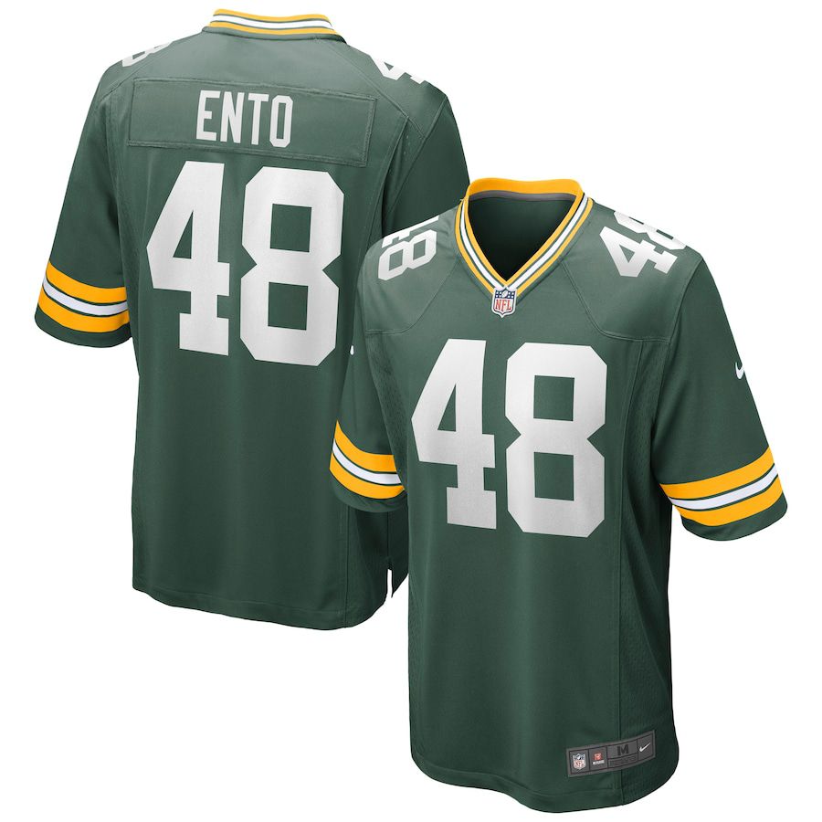 Men Green Bay Packers #48 Kabion Ento Nike Green Game NFL Jersey->green bay packers->NFL Jersey